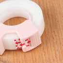 2pcs adhesive tape with small tape cutting invisible tape portable stationery