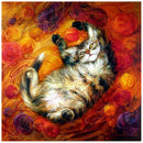 Cat 5D DIY Full Round Drill Diamond Painting Animal Cross Stitch Art Crafts