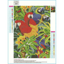 5D DIY Full Drill Diamond Painting Parrots Cross Stitch Embroidery Kit Deco