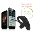 Bluetooth Wireless One Ear Headphones with Microphone Stereo Car Headsâ„–[