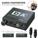 Digital Coaxial Optic Toslink to Analog RCA R/L 3.5mm Adapter Audio Converter