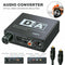 Digital Coaxial Optic Toslink to Analog RCA R/L 3.5mm Adapter Audio Converter