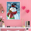 5D DIY Full Drill Diamond Painting Snowman Mosaic Kit Rhinestone Bead Craft