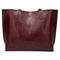 Women'S Soft Leather Tote Shoulder Bag From Tassel Handbag(Red Wine) F3T3