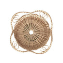 Woven Rattan Cup Holder Drink Coaster Heat Insulation Teapot Placemat Anti-slip