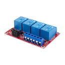 5V High / Low Level With Trigger Opto-isolator 4 channels Power relay moduleV9Q5