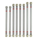 8Pcs Wheelbase Link Rod Aluminum Alloy Link Rod 313Mm for 1/10 Rc Car Crawl