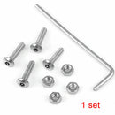 1 Set Car Anti Theft Anti-Tamper Security License Plate Screws Stainless Steel