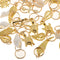 50pcs Hair  Braid Rings Shell Feather Cross Hair Loops Clips Accessories