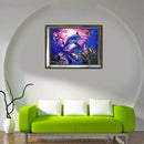 Dolphin Fish Sea Ocean 5D Diamond DIY Painting Craft Kit Home Decor