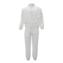 Lab Factory Dust-Proof Protective Suit Painting Coverall Pockets & Hat White