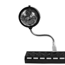 USB Portable Rotary Crystal Magic Ball LED Stage Light Lamp for Bar Disco A