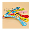 6X Cartoon Animal Baby Child Nursery Room Coat Clothes Wardrobe Wood Hook Hanger