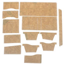 13Pcs Clear Acrylic Wallet Pattern Stencil Template Sets Leather Craft DIY T BX