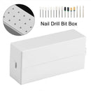 Nail Drill Bits Holder Dustproof Stand Displayer Organizer Container 30 Hol B6A6