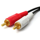 33FT/10M Dual 2-RCA to 2-RCA Male Audio AV Cable For HDTV DVD VCR Stereo Ca V9Q7