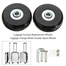1 Pair Luggage Suitcase Replacement Wheels Axles Wrench Deluxe Universal Wheel