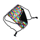 Fashion Reversible Sequin Drawstring Bag Cinch Sack Backpack String Back Pa