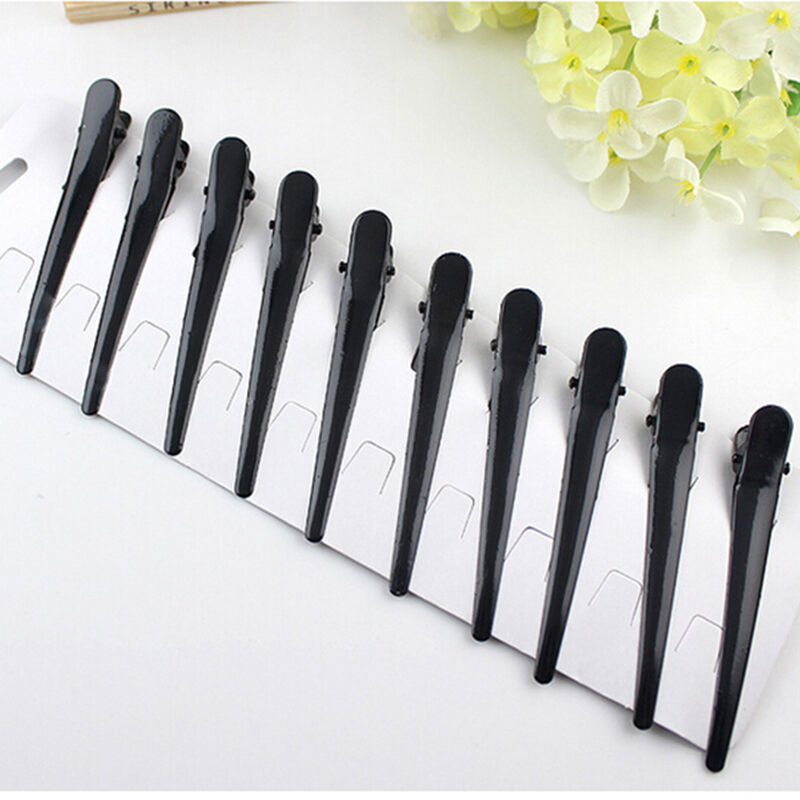10X Metal Single Prong DIY Hairstyle Alligator Hair Clip Large Barrettes Cy