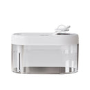 USB Humidifier Dual Spray Aroma Diffuser LED Light for Home Office (White) A