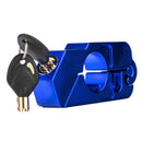 Blue Universal Motorbike Brake Lock Anti Theft Handlebar Throttle Grip Security