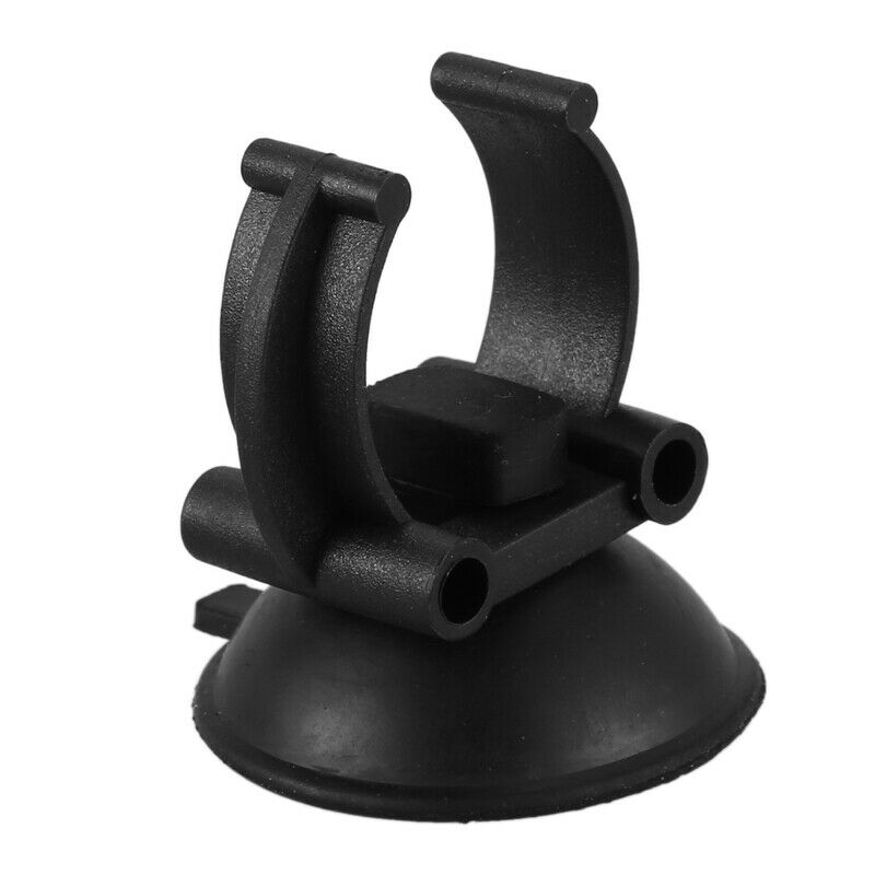 Suction Cup Aquarium Heater Clip Air line Holder 33mm Dia 15pcs Black O4O8