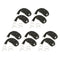 5 Pcs Black Over-the-Door 8 Hook Hanger