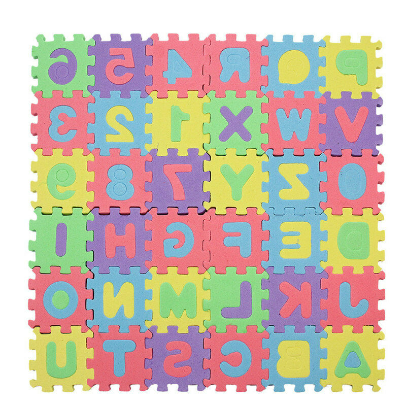 1 Set 36pcs New Alphabet Letters Numbers Puzzle Foam Play Mats For Children Kids