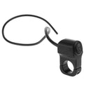 Aluminum 7/8in Motorcycle Handlebar Headlight On/Off Switch w/ LED (Black)