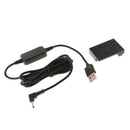 DR-E15 DC Coupler LP-E12 Dummy Battery + ACK-E15 USB Cable for Canon EOS 100D