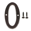 0 &6 Heavy Duty Wrought Iron House Address Number Digits for Door Sign