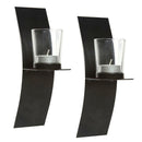 Modern Art Candle Holder Wall Black Sconce Plaque DIY  Wedding Home Decor