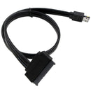 12V 0,5 m SATA 22 pin madre turno Poder eSATA USB 2 in 1 cable de datos