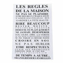 "House rules" of French version quote waterproof wall stickers home decor , E8A2