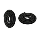 2x Industrial/Household Plastic Vacuum Hose Pump Threaded Pipe Tube Black 1m