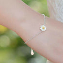 Beautiful Small Daisy Flower Chian Bracelet Simple Charm Bracelets Women JeS Gw