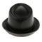 Unisex Retro Faux Leather Pork Pie Hat Classic Gentleman Flat Top Fedora Cap