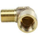 90 Degree Elbow 1/4" PT Male to 1/4" PT Female Pipe Fitting Coupler