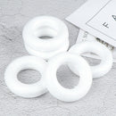 5pcs Polystyrene Styrofoam Foam ring White Craft Balls For DIY Christmas Part OZ