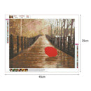 5D DIY Full Drill Diamond Painting Road Cross Stitch Embroidery Mosaic Kit