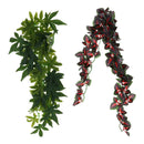Pack of 2 Jungle Vines Flexible Pet Habitat Decor for Lizards, Frogs and Other