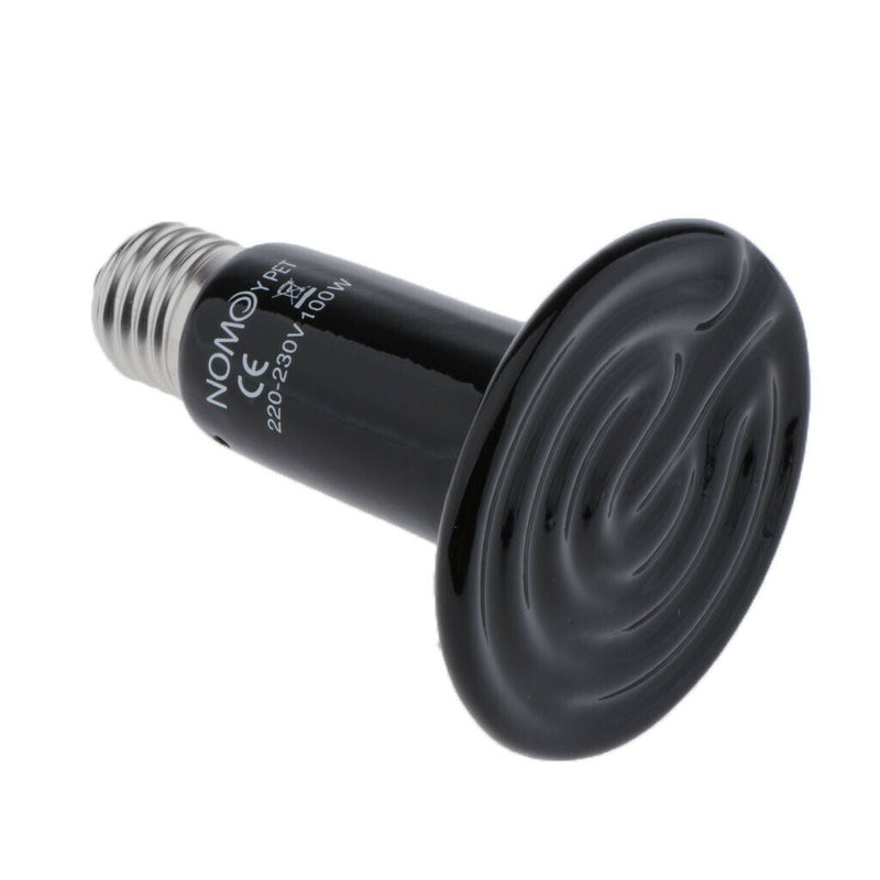 Reptile Infrared Heater Heat Lamp Terrarium Amphibian Screw in E27 Bulb 100W