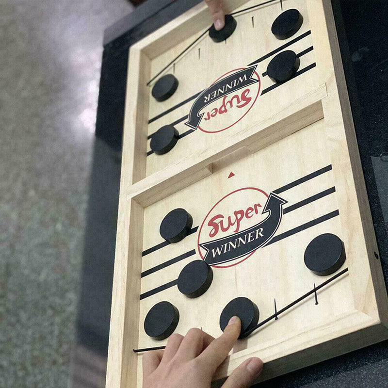 Fast Sling Puck Game Paced Sling Puck Winner Board Toys Family Games R7G5