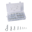 180 Pieces R Cotter Pin Assortment Hitch Pin Clips Fastener Set