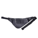 pu leather rivet hair scissor bag clips bag hairdressing barber scissor holstJ.