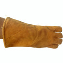 1 pair Leather Welding Glove Long Thick Heavy Heat Resistant Gloves For Gr SIU