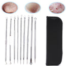 9pcs Blackhead Pimple Blemish Comedone Acne needle Extractor Remover Tool Se.AU