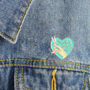 Creative Love Heart Brooches Badge Jacket Clothing Unisex Backpack Pins