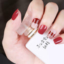 30pcs Full Cover False Nail Decals DIY Nail Patch Manicure Set (24) A
