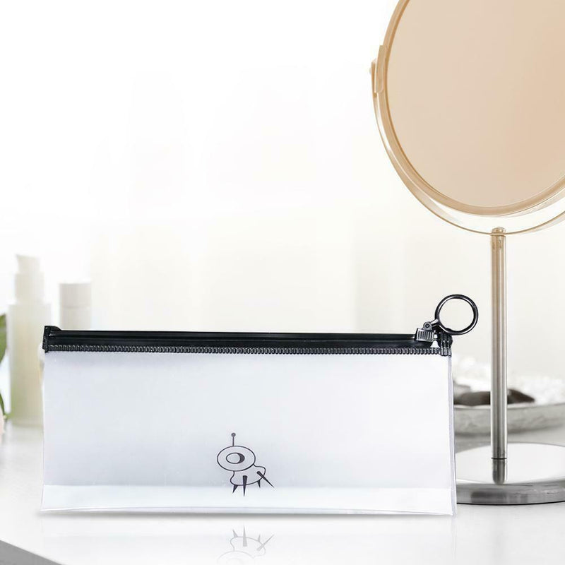 Clear PVC Waterproof Makeup Bag Transparent Travel Cosmetic Wash Pouch (S) A